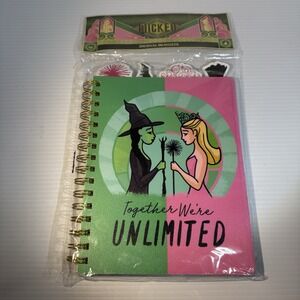 Wicked Together We're Unlimited Elphaba & Glinda Journal Diary 96 Sheets New